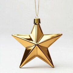 Wall Mural - star ornament christmas ornament gold.