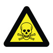 © Creative Monkey - Toxic Substance Safety Sign with Label – Triangular Warning Symbol for Chemical Hazards, Industrial Zones & Transport  High-Visibility Vector for Global Use