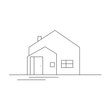 © erga - Simple Line Drawing of a House