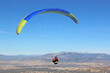 Paraglider flying from Padul in Spain	