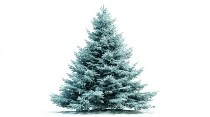 Wall Mural - christmas tree isolated on a white background no logos no brands ar 169