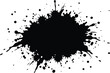 © SB - Abstract black ink splat grunge paint splash texture background vector illustration