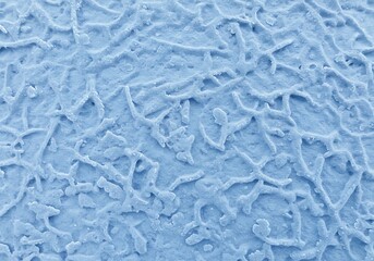 Abstract blue textured surface with organic pattern