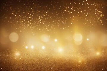 Wall Mural - christmas golden background glitter lights sparkling.