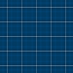 Wall Mural - Plaid with twill weave repeat pattern in navy blue.Gingham seamless pattern with stripes.Checkered tartan geometric graphic vector illustration background for fabric and prints.