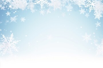 Canvas Print - snowflake border snowflake backgrounds white.