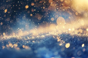 Wall Mural - snow pattern bokeh effect background backgrounds outdoors glitter.