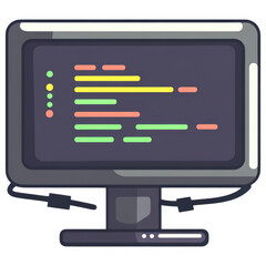 Coding Screen: A stylized image of a computer monitor displaying lines of code, embodying the essence of software development and data processing.