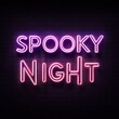 © Vivid_Vision - Spooky night neon glowing sign