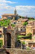 Fortress and town of Montalcino in Val d'Orcia, Tuscany, Italy