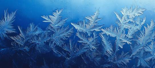 Wall Mural - Frost background with Copy Space