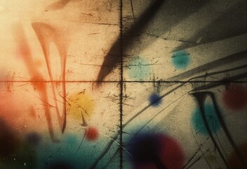 Wall Mural - retro film photo filter overalay effect background, abstract grainy light leaks photo overlay effect