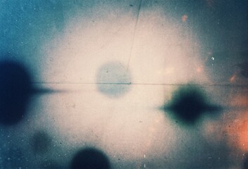 Wall Mural - retro film photo filter overalay effect background, abstract grainy light leaks photo overlay effect
