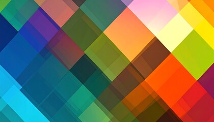 Vibrant geometric pattern