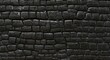 © Babar - Black charred wood texture with cracked surface.