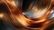 © Beautiful Korea - 간결하고 깔끔한 금속성 빛을 지닌 구리강선, 추상적 배경-Copper wire with a simple and clean metallic sheen, abstract background