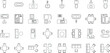 © SampaRani - Vector vector art of various architectural icons and furniture elements for interior design plans transparent background