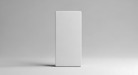 Blank White Box Mockup, Minimalist Design.