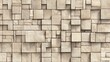 © Ricky - Beige rectangular stone wall pattern