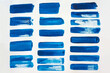 © 코끼리 잠자는 - Abstract Blue Paint Brush Strokes Graphic Elements