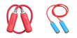 © Adul khotchasri - Two sets of jump ropes featuring different colors and grips, designed for fitness and exercise.