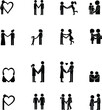 © subtainartworks - (230)Love & Relationship Icon Set – Black and White Vector Illustrations of Couples, Families, Hearts, and Emotional Connection