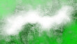 © Thida - Abstract watercolor background. Clouds and smoke, diffused and turbulent green tones, objects, graphics created with a tablet, to serve as design elements or backgrounds.