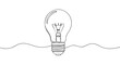 © AgnaPutri - Creative lightbulb line art representing innovative ideas and solutions for your business ventures today