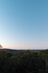 Wall Mural - Dawn view at Sydney City view lookout, Australia.