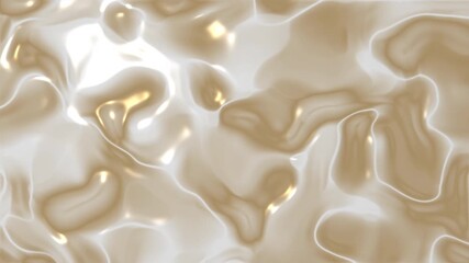 Wall Mural - beige and cream blend in a visually appealing fluid gradient background animation. the smooth glossy