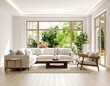 © Feloz - Bright living room with garden view