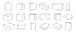 © KINMOKUSEI11 - Isometric 3D cubes and rectangular boxes collection.