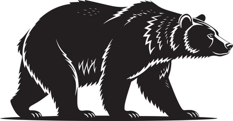 silhouette of a bear