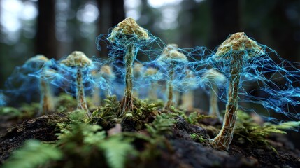 Mystical forest fungi