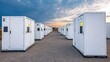 © Karn - Modular energy storage units battery cell, glowing indicator, secure casing, power connection.