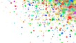 © Bagas - Colorful confetti explosion on white background