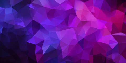Canvas Print - abstract geometric purple background. simple background with triangle pattern. banner.