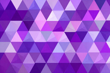 Canvas Print - abstract geometric purple background. simple background with triangle pattern. banner.