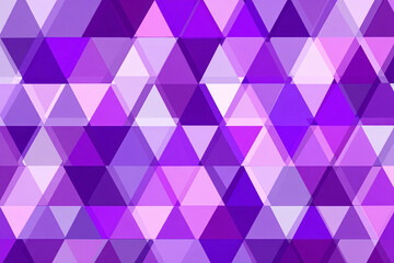 Canvas Print - abstract geometric purple background. simple background with triangle pattern. banner.