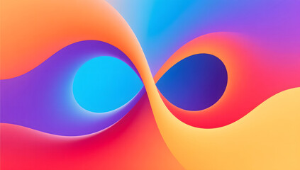 Wall Mural - Technology sense data concept 3D rendering, abstract concept KV main visual business PPT background