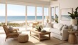 © Anu - Coastal living room with ocean view