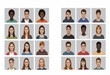 © VisioSynth - Set of diverse people avatars in a flat illustration style. Collection of male and female user profile pictures for social media and business
