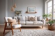 © Rutchaneewan - Cozy living room decoration ideas modern home interior design bright environment natural lighting contemporary style