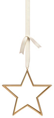 Wall Mural - png star christmas hanging ribbon.