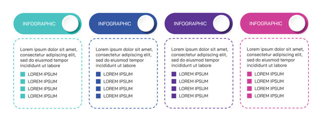 Wall Mural - steps business data visualization timeline process infographic template design with icons. simple in