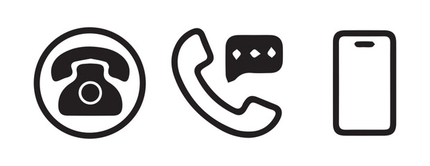 Editable Phone Call Icons Collection for Creative UI/UX Design Work 