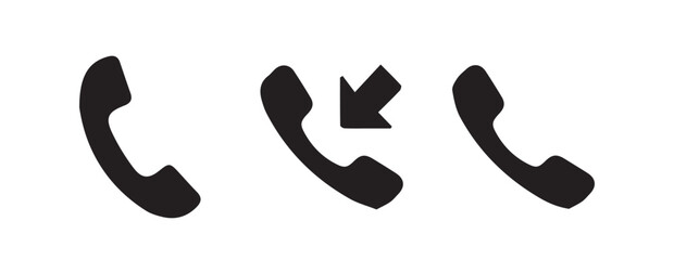 High-Quality Vector Phone Call Symbols for Creative Digital Media