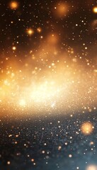 Wall Mural - Mesmerizing Night Sky Filled with Twinkling Stars and Ethereal Glow, Dreamy Cosmic Abstract Art