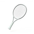 © Светлана Гуркова - Tennis racket floating in mid-air highlighting sports equipment and design elements suitable for various activities
