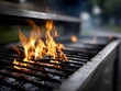 © DIAHIMAGESNEW - Outdoor grill with flames. Hot coals
